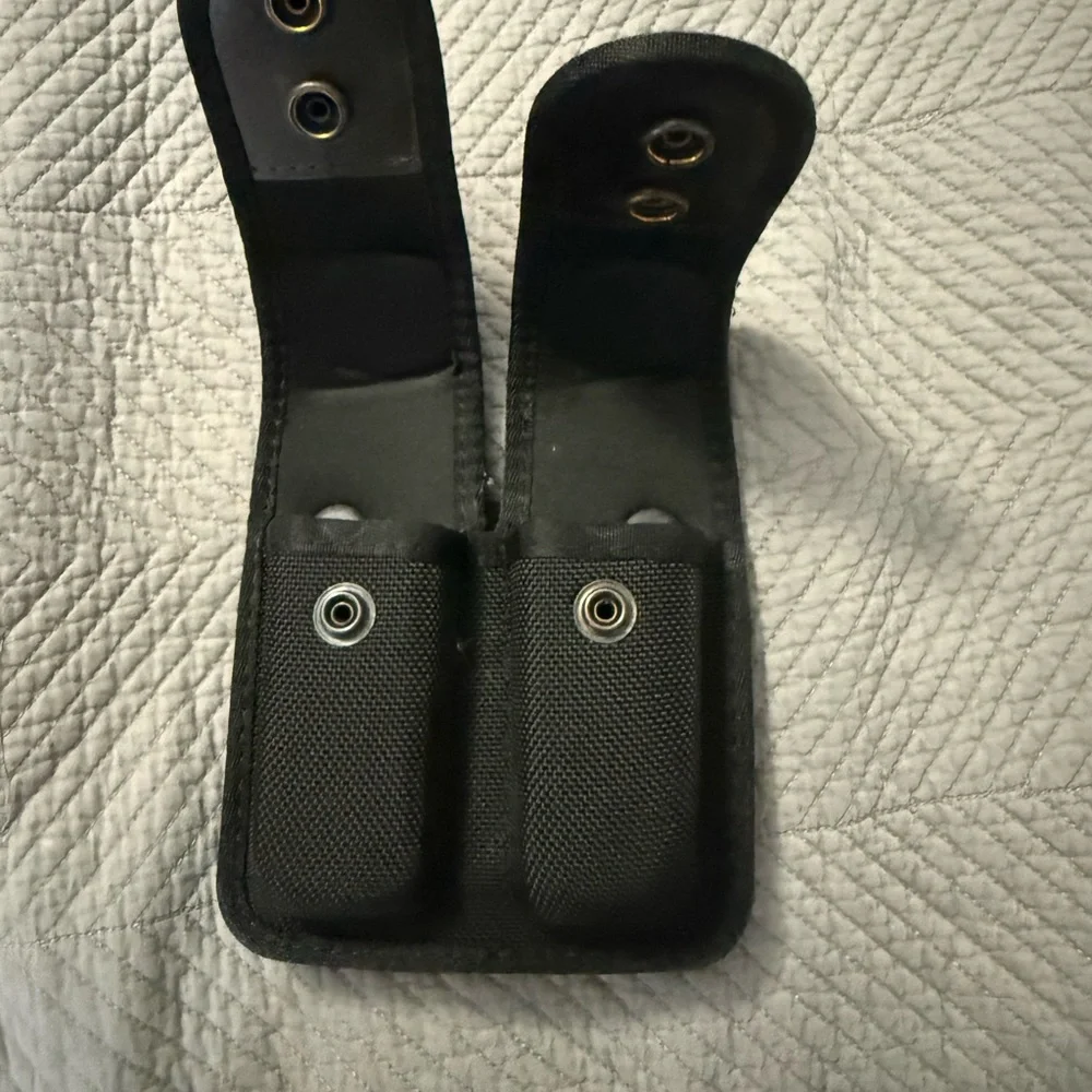 Bianchi Dual Black Nylon Phone Holster